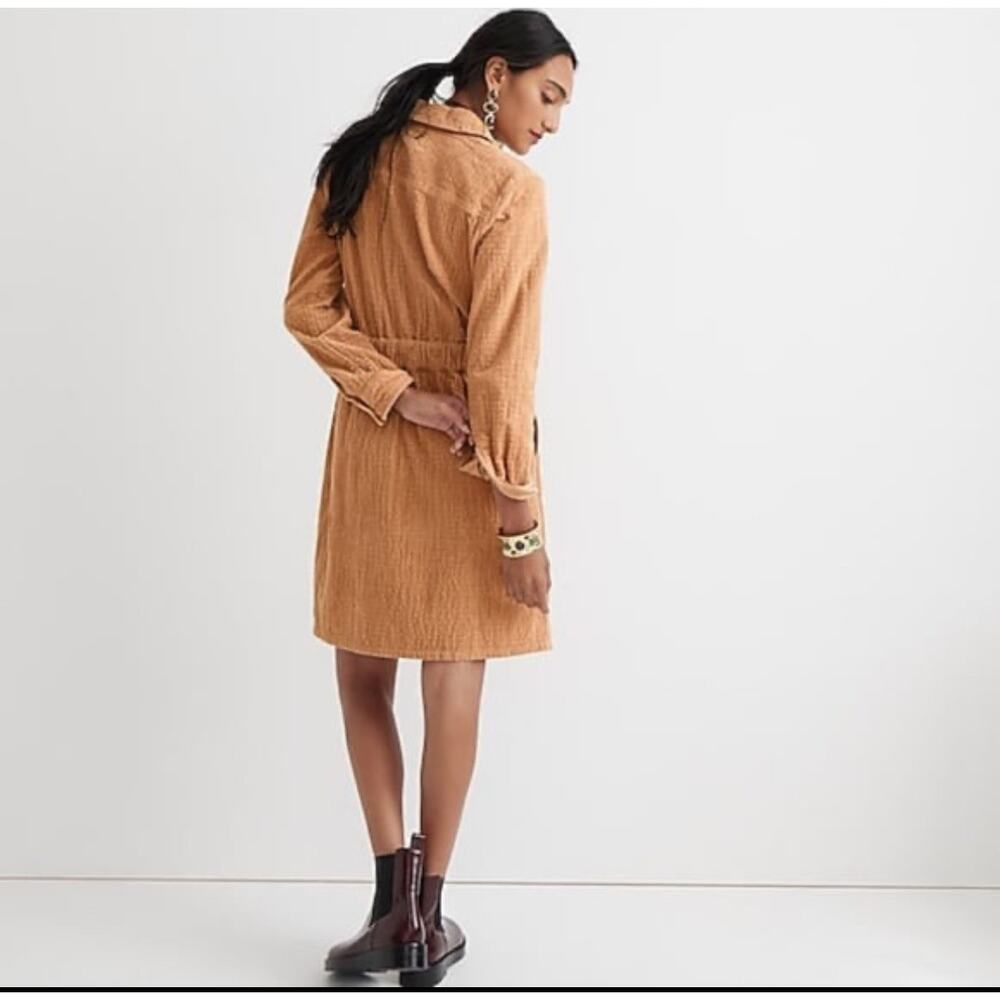 J. Crew Corduroy Zip Front Utility Dress Womens Size 20 Black Fall Warm Cozy - Picture 4 of 12
